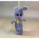 Keychain-toy plush Bunny, mocha color, size 23*9*5 cm 11248-toypab photo 1