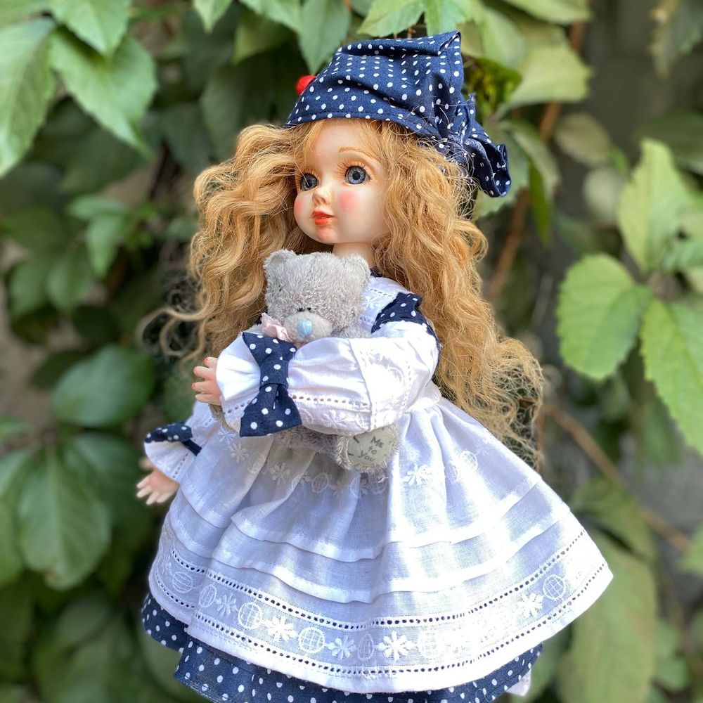 Handmade doll "Vlasa with the Bear" 20333-bila-raisa photo