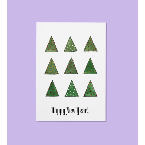 Postcard New-Year D9, size 10x15 cm 11048-darvin photo