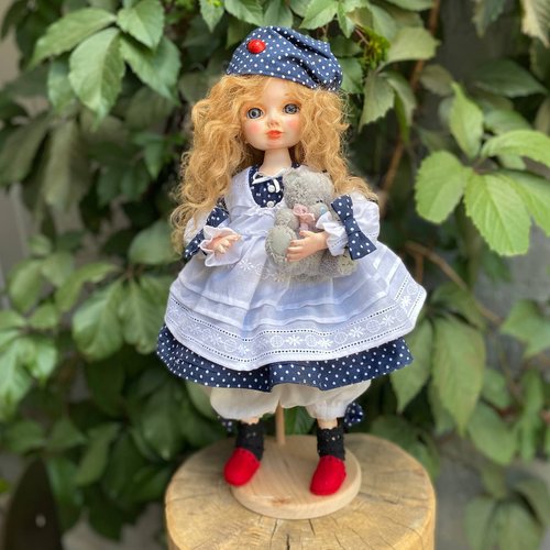 Handmade doll "Vlasa with the Bear" 20333-bila-raisa photo