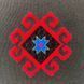 Notebook with embroidery black Red amulet rose in a line 22x15 cm 80 sheets Yaryna Chorna 10145-yach-linija photo 2