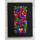 Notebook with embroidery black "Multicolored flowers", dots, 15x20.5 cm, 80 sheets 10147-yach photo 1