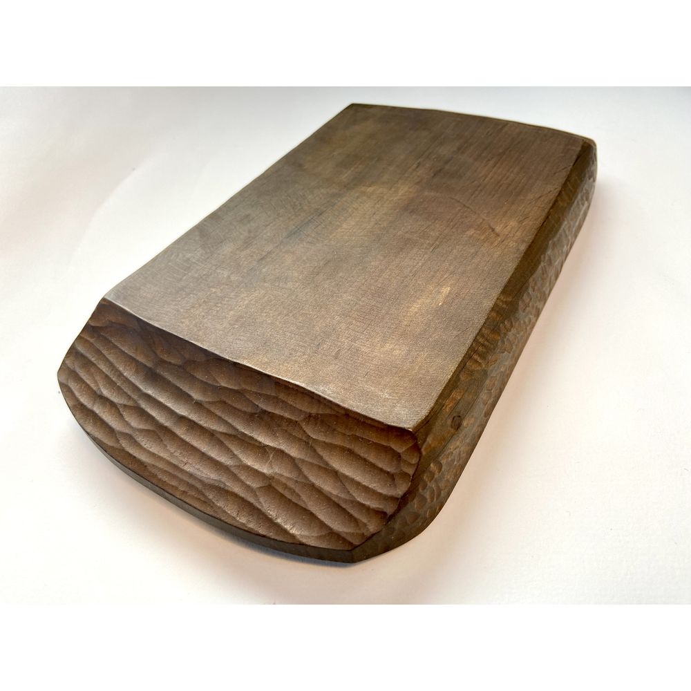 Rectangular wooden plate, 29 cm, oak, handmade 12500-yaroslav-duben photo
