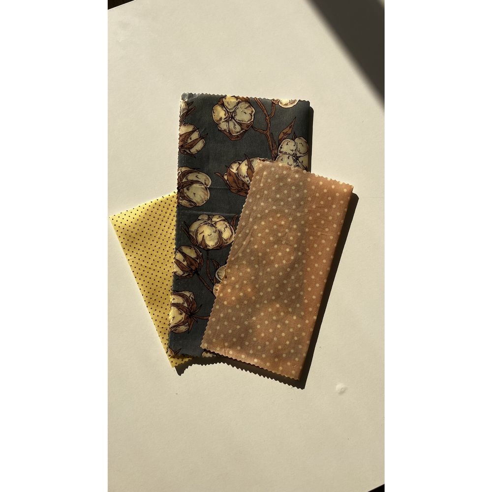 A set of waxed eco-napkins "Dark cotton", standard 18406-voschanka photo