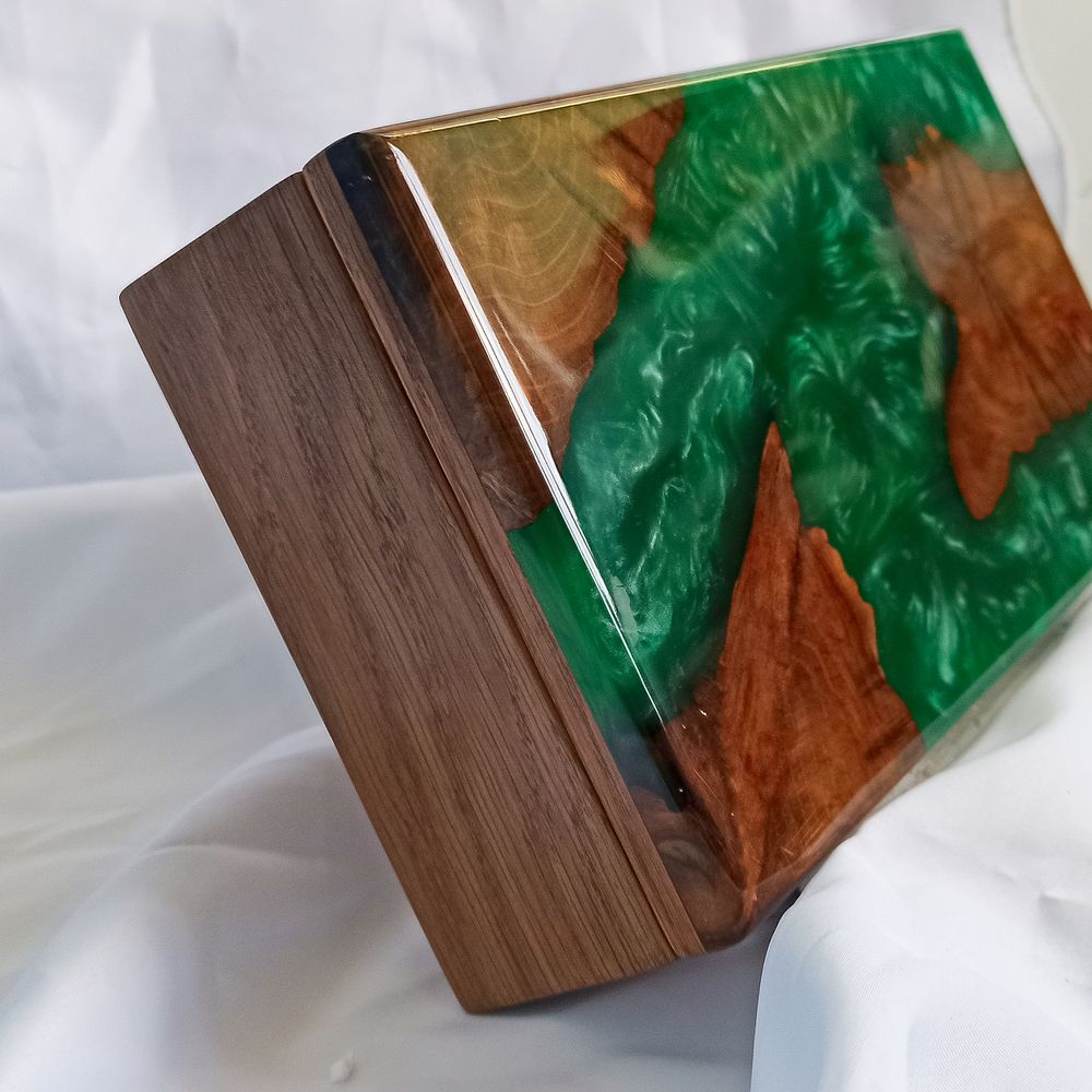 Frame box, natural wood, handmade, NATURAL series, DEEPWOOD, 27x16x6 cm 12870-27x16x6-deepwood photo