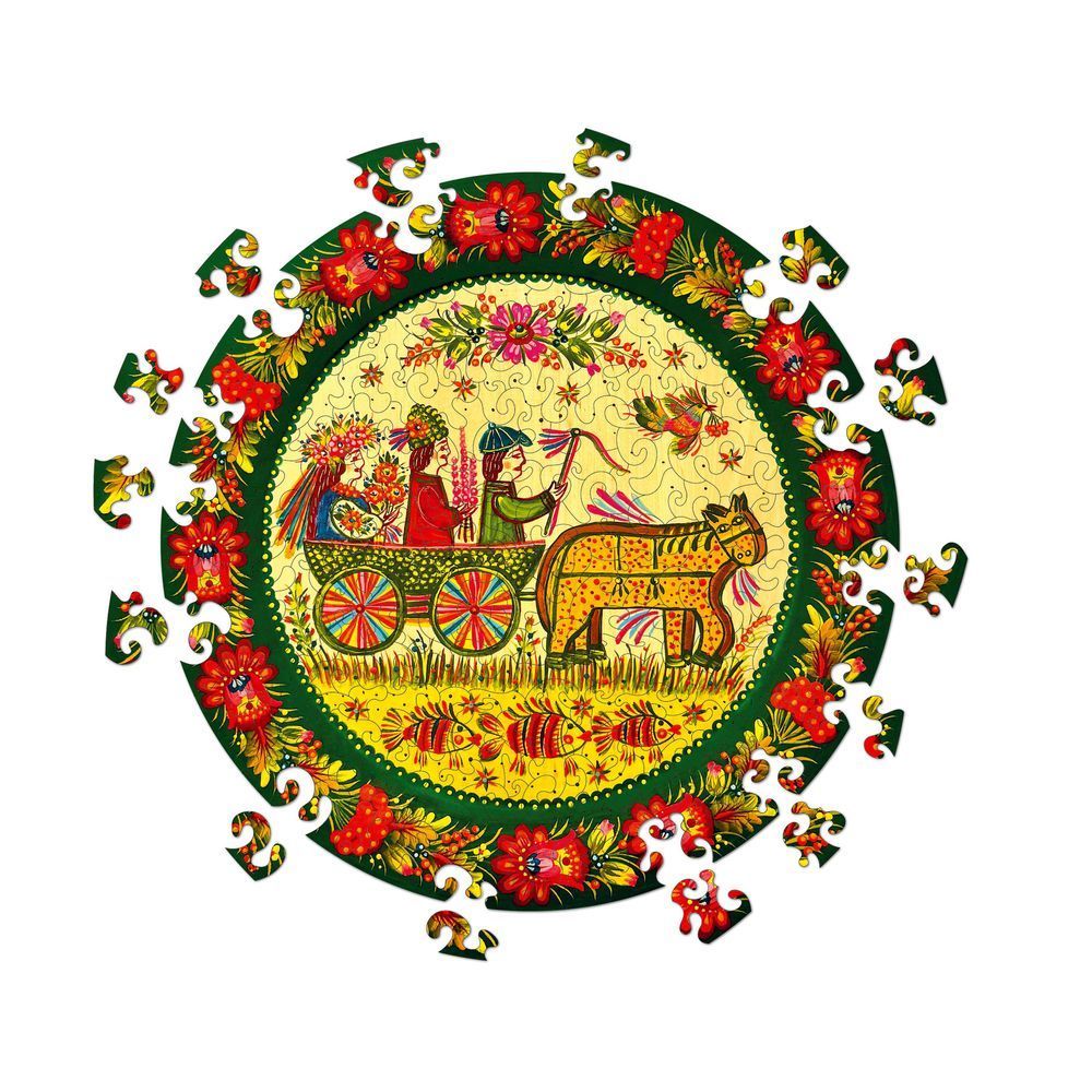 Дерев&rsquo;яний пазл Петриківське весілля 300 елементів 22461-upuzl фото