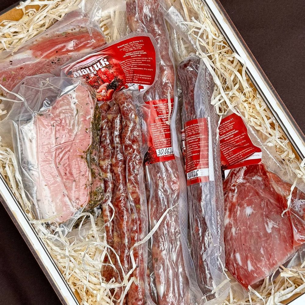 Meat basket with matsyk for the Easter holiday carton box 16070-korobka-itskraft photo