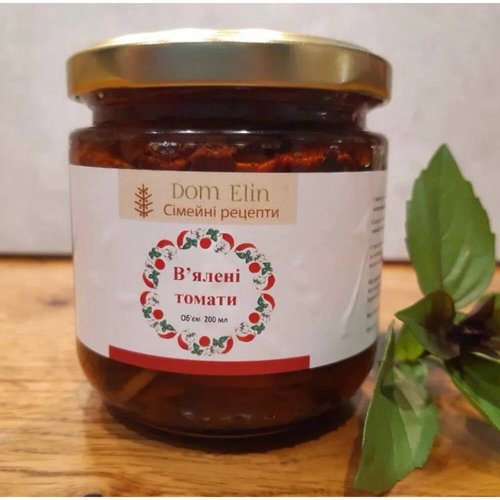 Snack "Dried tomatoes", 200 ml 16600-dom-elin photo