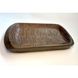 Rectangular wooden plate, 29 cm, oak, handmade 12500-yaroslav-duben photo 1