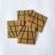 Square cup stand natural wood handmade LINES series DEEPWOOD 10x10 cm 12897-10x10-deepwood photo 19