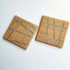 Square cup stand natural wood handmade LINES series DEEPWOOD 10x10 cm 12897-10x10-deepwood photo 4