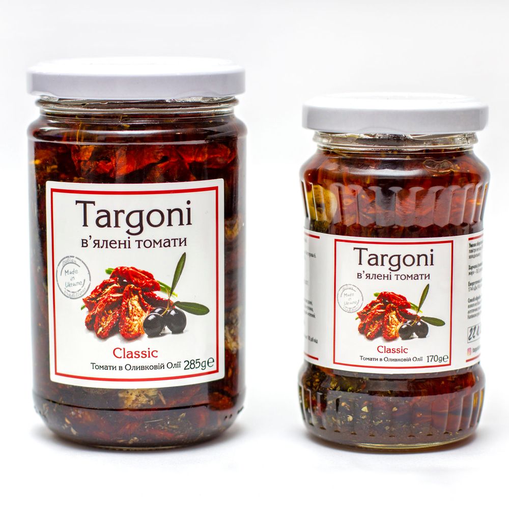 В'ялені томати Classic Targoni (Вегетаріанцям)(170 г) 6588 фото