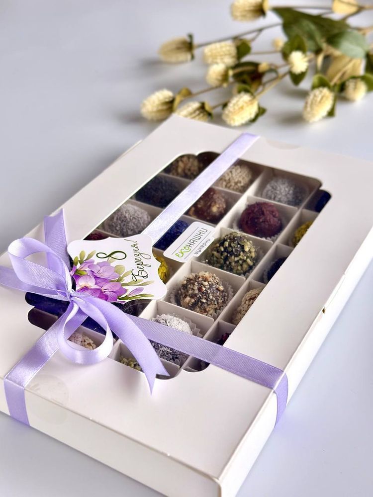 Set of sugar-free sweets Assorted 24 pieces 360 g Eco Nicy 23502-ekoniashky photo
