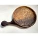 Велика кругла таріль дерев'яна з ручкою, дуб, ручна робота 12484-yaroslav-duben фото 1