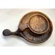 A large round plate wooden with a handle, oak, handmade 12484-yaroslav-duben photo 7