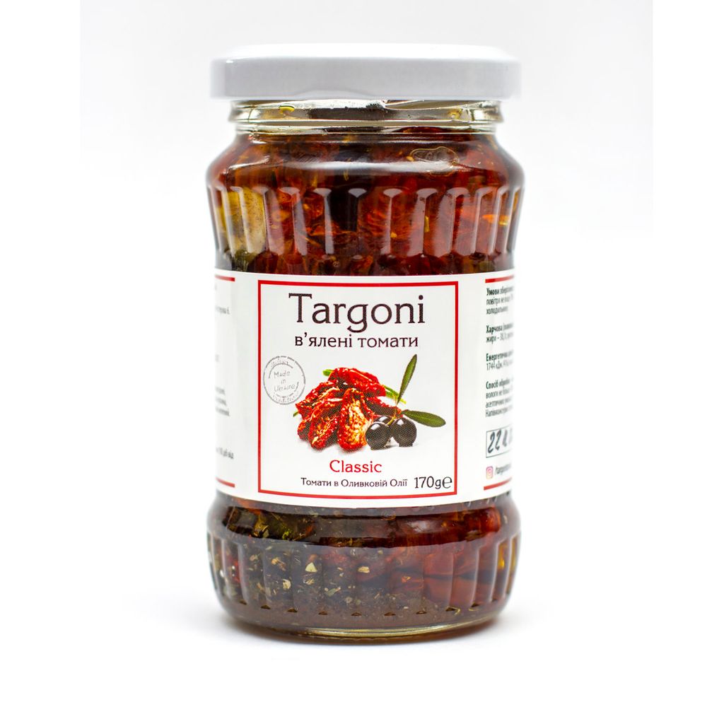 В'ялені томати Classic Targoni (Вегетаріанцям)(285 г) 6589 фото