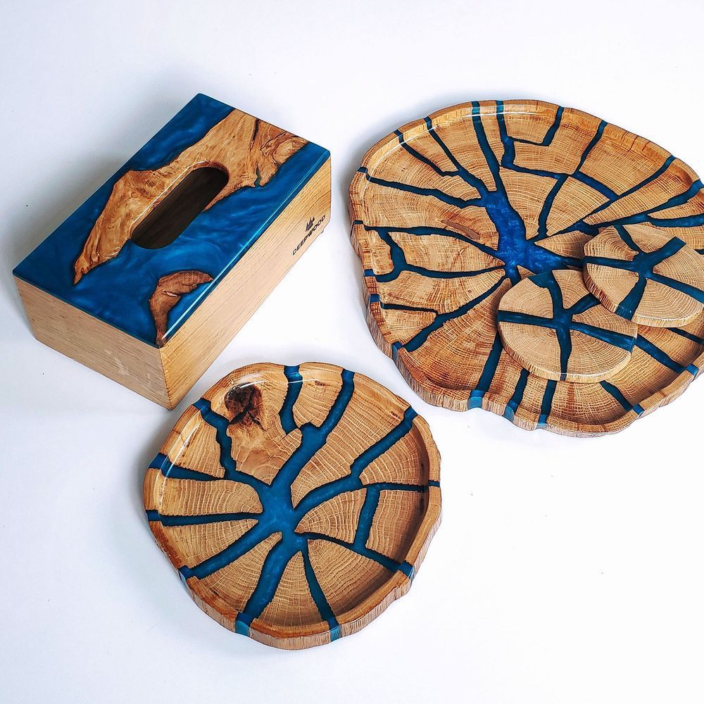 Серветниця-коробка з дуба натуральне дерево ручна робота серія NATURAL DEEPWOOD 25x14x10 см 12925-25x14x10-deepwood фото