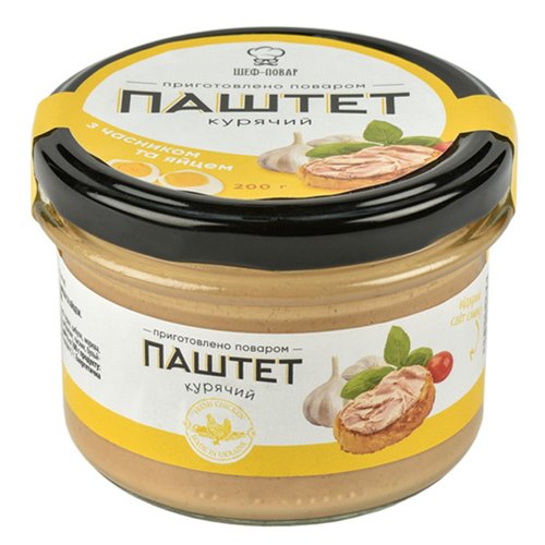 Chicken pate with garlic and egg "Chef", 200 g 16725-shef-povar photo