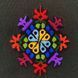 Notebook with embroidery black Colored rhombus in a line 22x15 cm 80 sheets Yaryna Chorna 10146-yach-linija photo 2