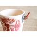 Cup with hand-painted and horns Tur terracotta, 300 ml, Centaurida + Keramira 13989-keramira photo 3