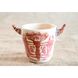 Cup with hand-painted and horns Tur terracotta, 300 ml, Centaurida + Keramira 13989-keramira photo 2