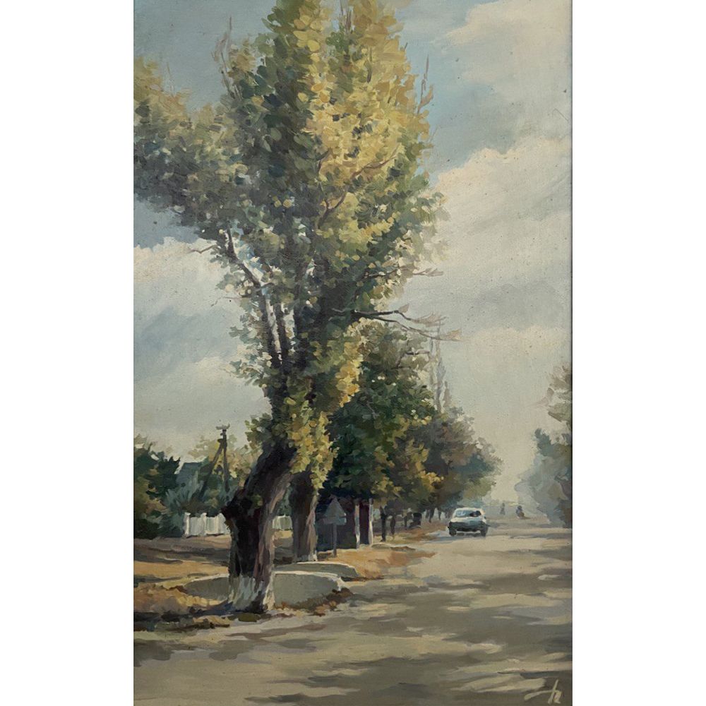 Painting "Old Poplar", Yuriy Pavlyuchenko, canvas, oil, 42x70, 2012 10249-PavlY photo