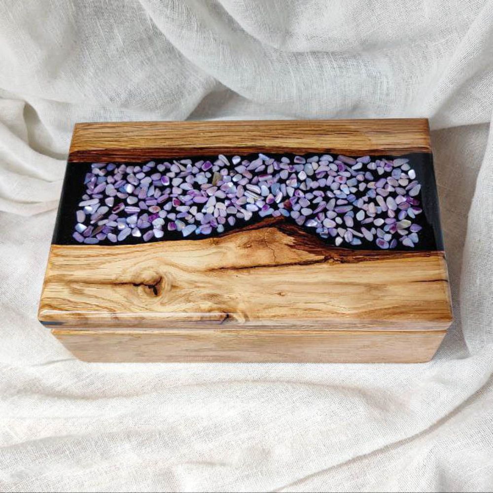 Frame box, natural wood, handmade, PLANTS series, DEEPWOOD, 27x16x6 cm 12894-27x16x6-deepwood photo