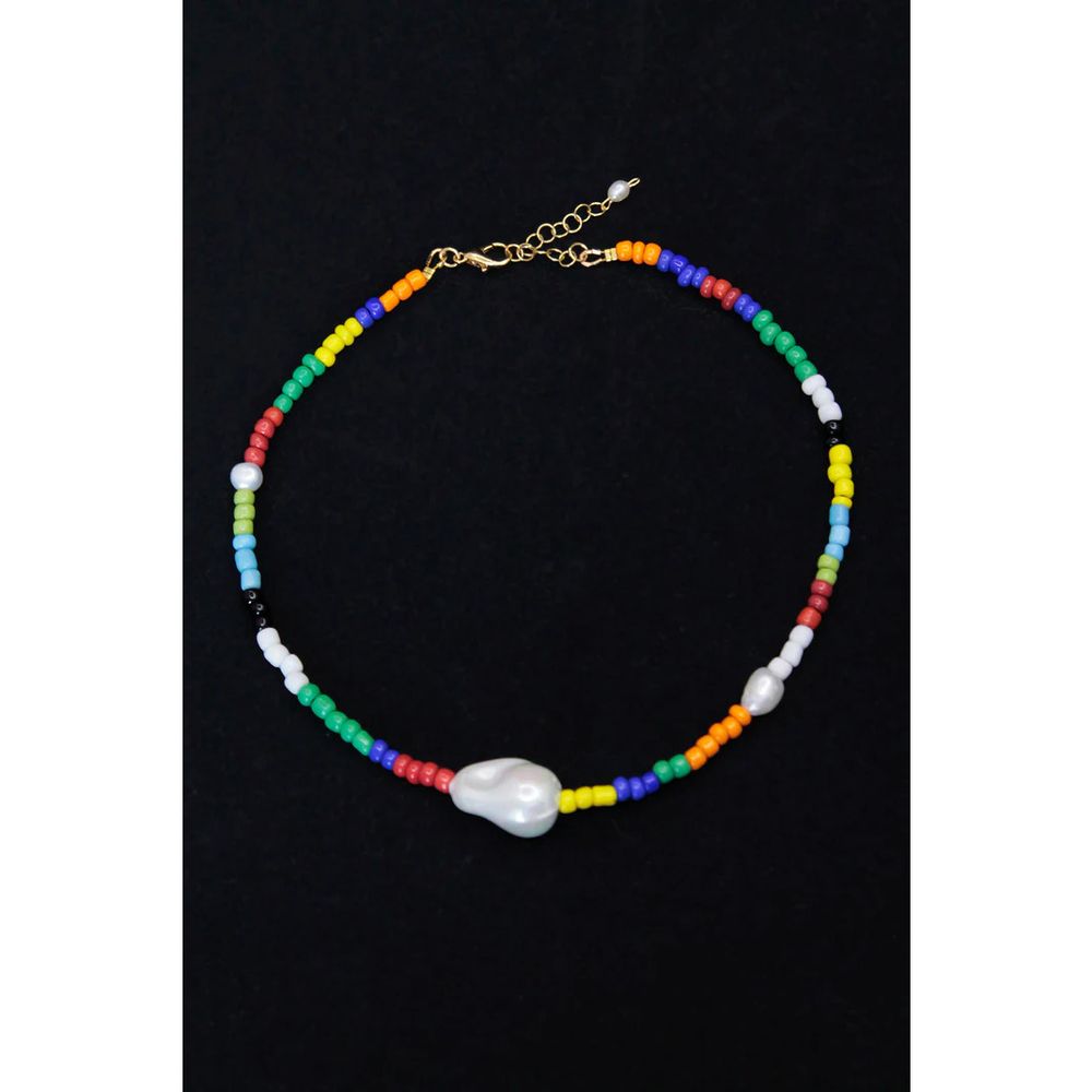 Choker "Colors and pearls" 13362-nigramadr photo