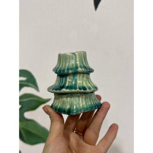 Candlestick "Christmas tree 1", KAPSI, ceramics, handmade 13244-kapsi photo