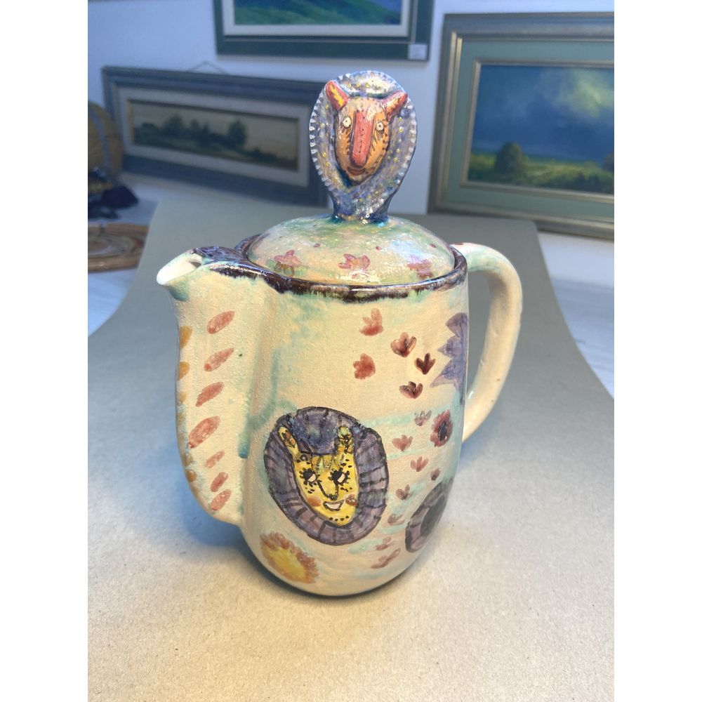 Teapot in the Pryimachenko style, KAPSI, ceramics, handmade 13237-kapsi photo