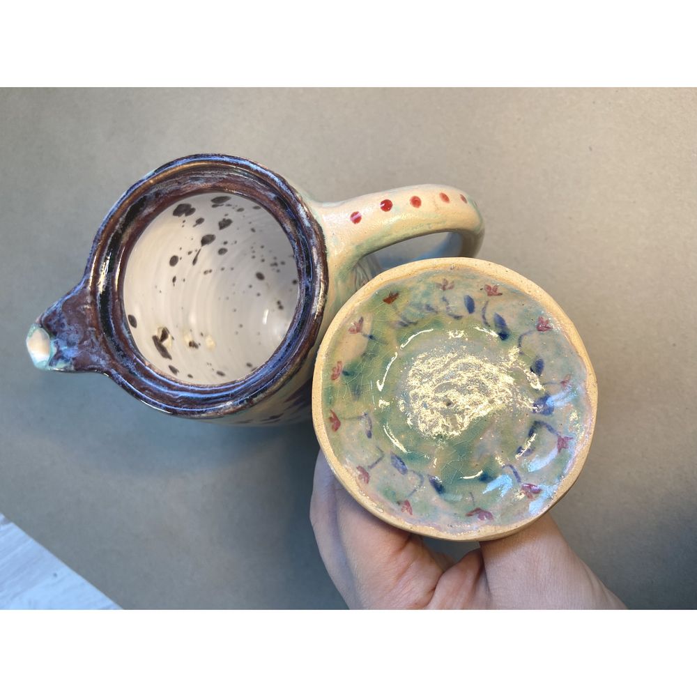 Teapot in the Pryimachenko style, KAPSI, ceramics, handmade 13237-kapsi photo