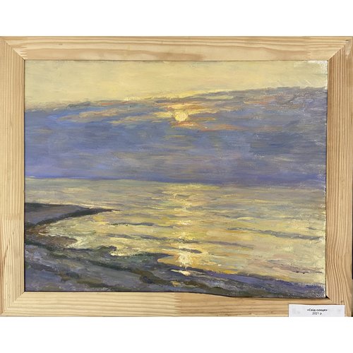 Картина «Схід сонця», Світлана Крижевська, картон, олія, 40х50, 2021 10250-KryzS фото