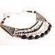 Necklace Black and white with crystal 15121-emali-kozii photo 1