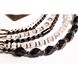 Necklace Black and white with crystal 15121-emali-kozii photo 4