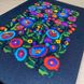 Notebook with embroidery black "Multicolored flowers", sheets without marking, 30x21.5 cm, 80 sheets 20300-yach photo 5