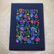 Notebook with embroidery black "Multicolored flowers", sheets without marking, 30x21.5 cm, 80 sheets 20300-yach photo 1