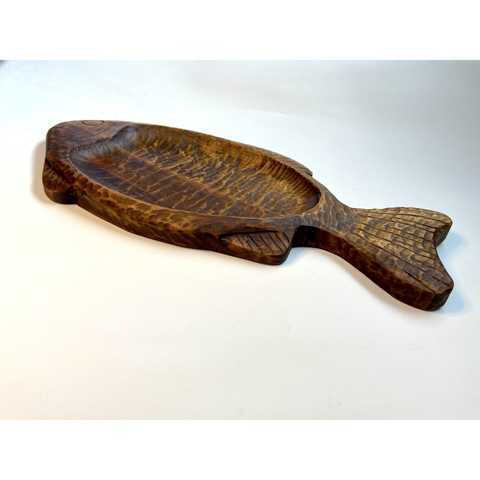 Tray wooden FISH, alder, handmade