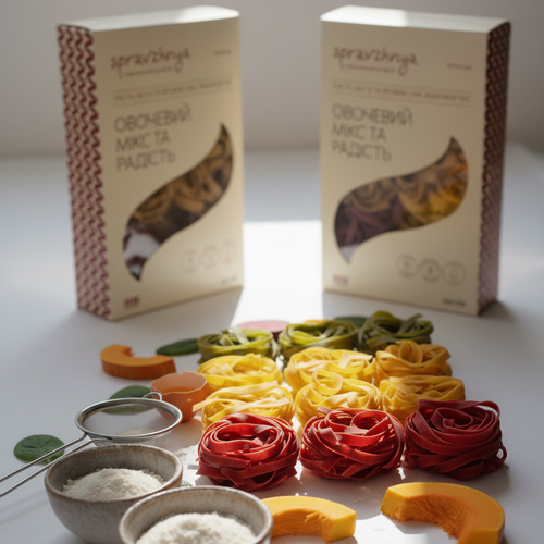 Italian Handmade Pasta Vegetable Mix Spravzhnya 250 g 23304-spravzhnya photo