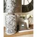 Ceramic table lamp on a cylindrical base with a velvet silver shade 11385-yekeramika photo 5