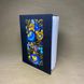 Notebook with embroidery black "Yellow-blue flowers", sheets with dotted markings, 19.5x15cm, 100 sheets 20301-yach photo 6