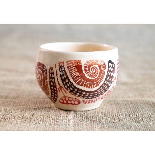 Піала керамічна з ручним росписом Орнамент, 300 мл, Кентавріда + Keramira 13993-keramira фото