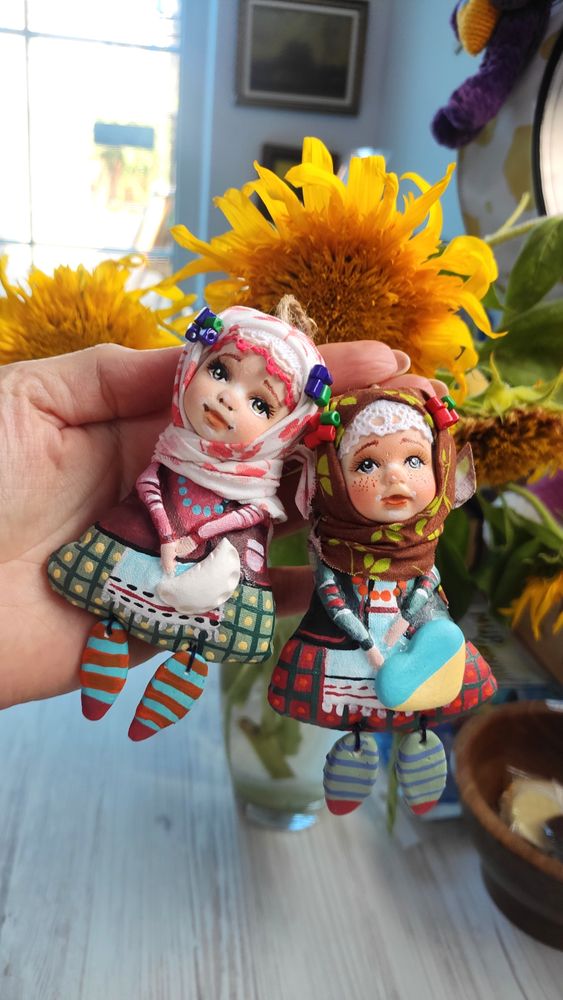 Сувенір оберіг лялька брелок Україночка 10171-ukrainochka фото