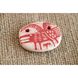 Ceramic pendant with hand-painted ancient animals terracotta, 4.5 cm, Centaurida + Keramira 14045-keramira photo 2
