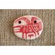 Ceramic pendant with hand-painted ancient animals terracotta, 4.5 cm, Centaurida + Keramira 14045-keramira photo 1