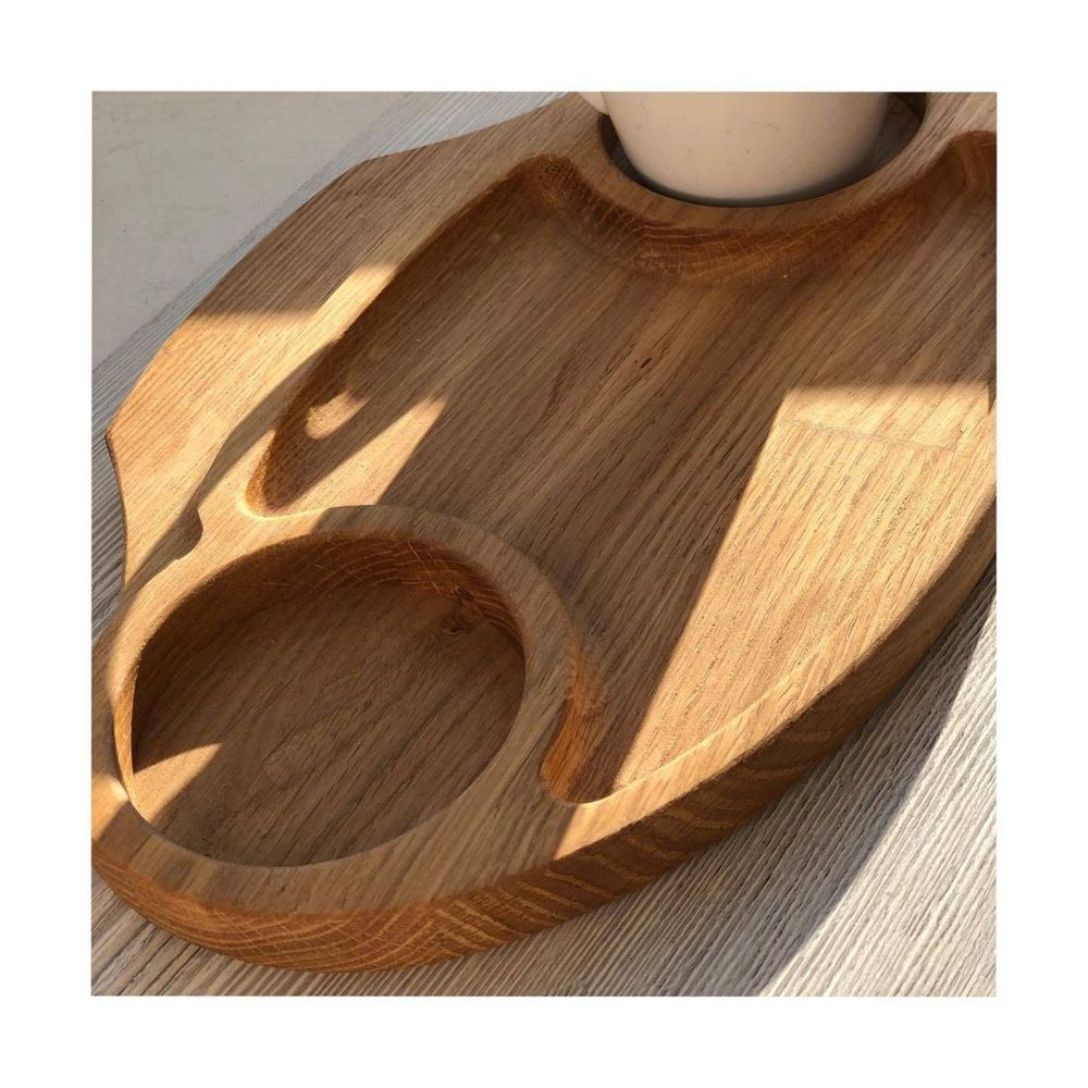 Stand for two cups Woodluck wooden (oak) 13601-woodluck photo