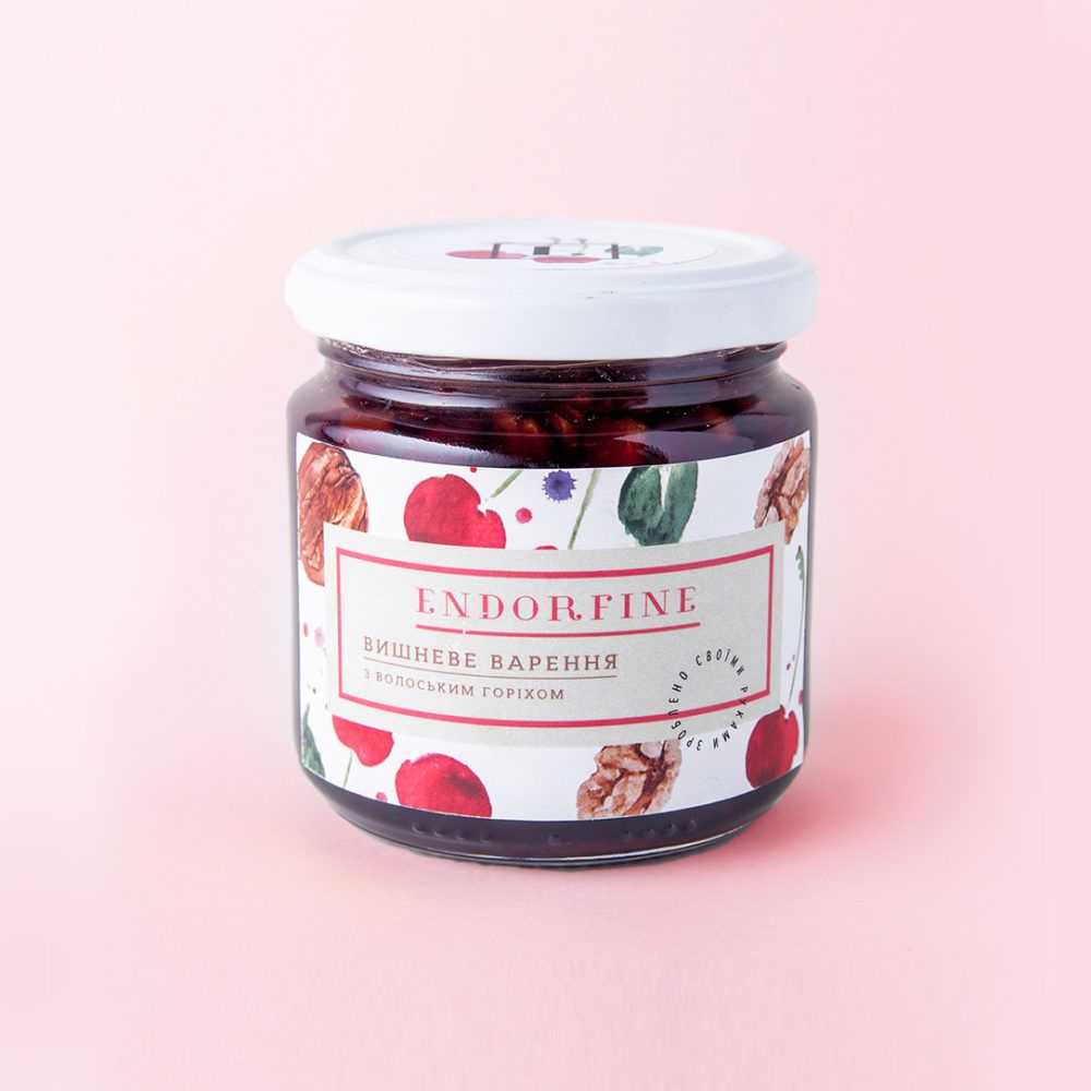 Cherry jam with walnut Endorphin (44 g) 4095 photo