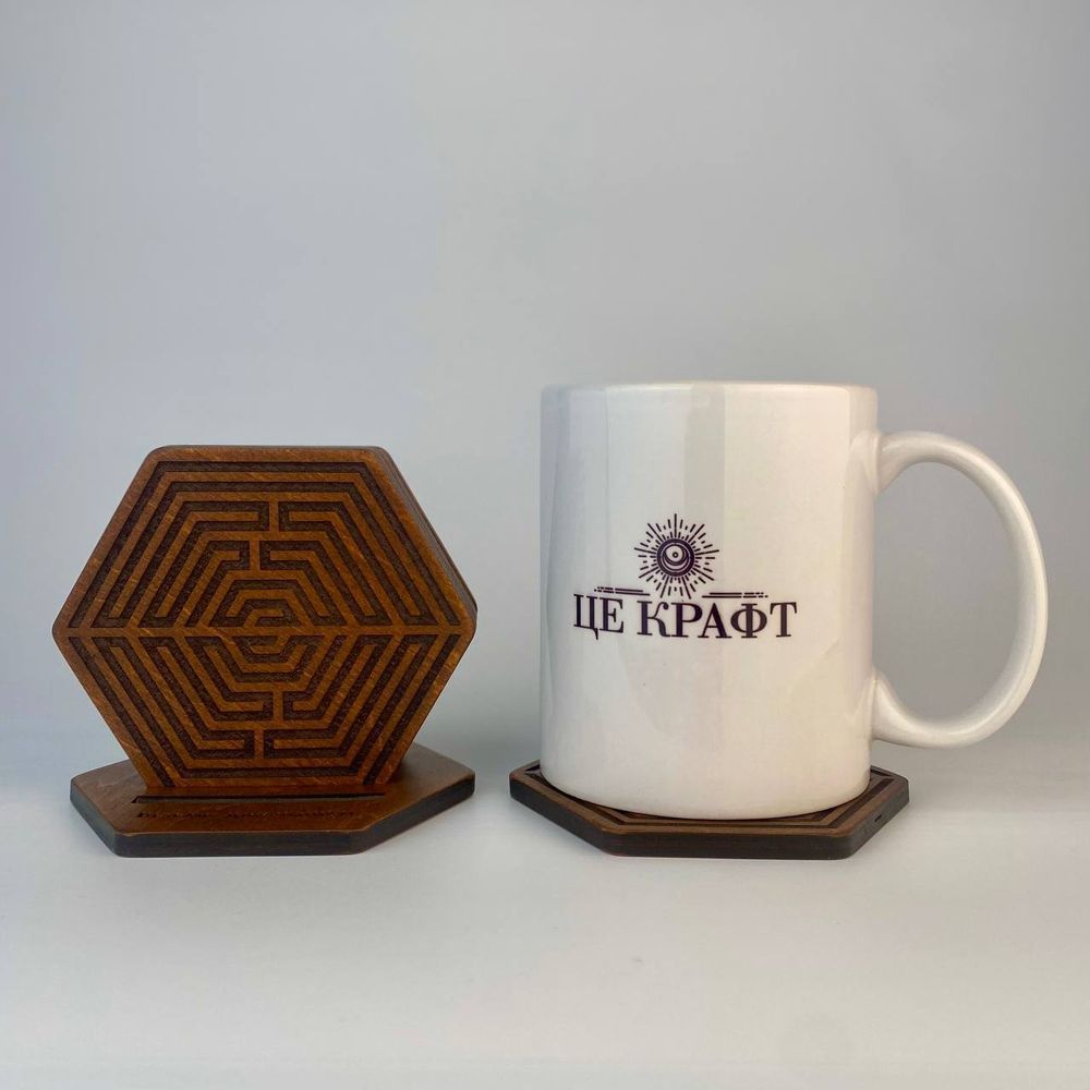 Set of hexagonal wooden bonfires 16135-tviykraft photo