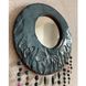 Дзеркало керамічне кругле підвісне, сірого кольору з підвісами, діаметр 36 см 19109-yekeramika фото 2