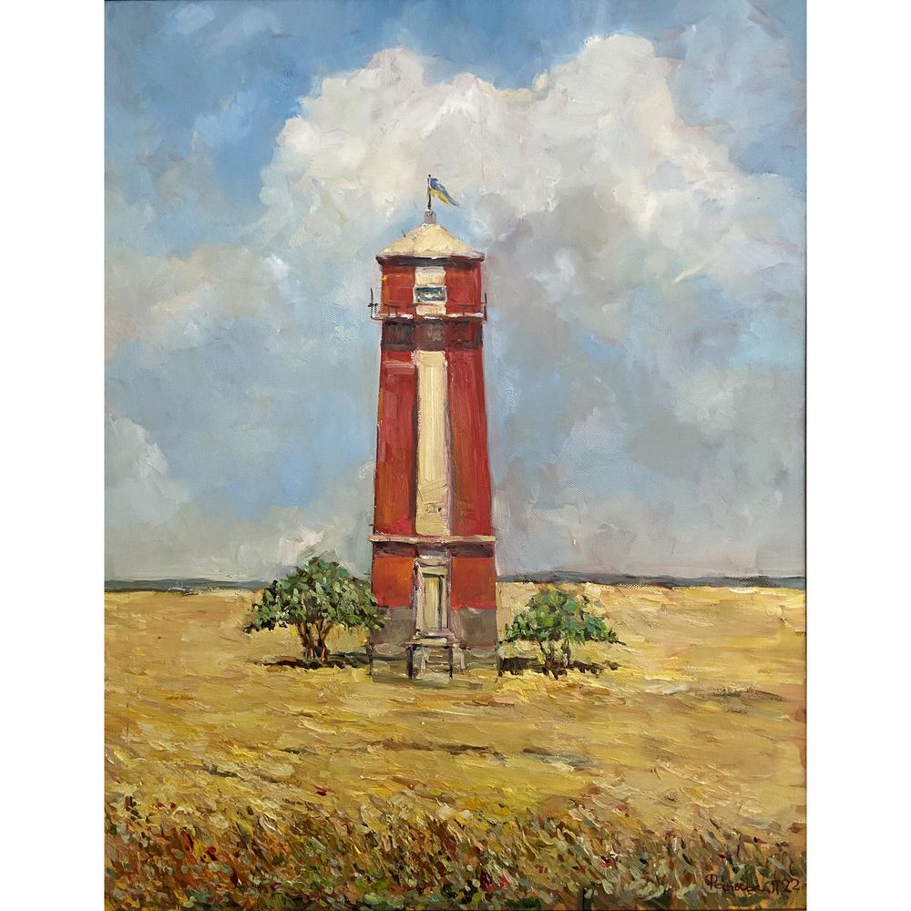 Painting "Lighthouse of Victory", Liliya Fesivska, portrait, oil, 90x70, 2022 10254-FesiL photo