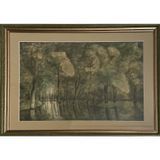 Painting Swimmers Volodymyr Chernyavskyi paper watercolor 70x90 10255-CherV photo